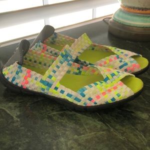 Rock spring multi color size 38  which is a 8 size washable fun shoe